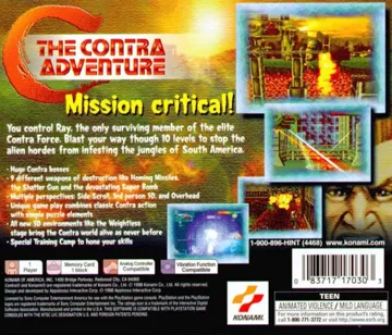 C - The Contra Adventure (US) box cover back